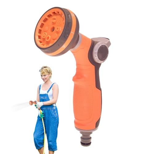 Zunishaone Spritzdüsen für den Gartenschlauch, Schlauchsprühdüse, Hochdruckschlauchdüse, 8 einstellbare Sprühmuster, Gartengeräte von Zunishaone