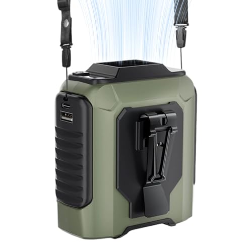Zunishaone Tragbarer Bauchtaschenkühlventilator | Tragbar & Wiederaufladbarer Kleidungsventilator Mit 5 Geschwindigkeitsstufen - Starker Luftstrom Multifunktional Für Wandern Spazieren Rucksacktouren Zunishaone Tragbarer Bauchtaschenkühlventilator | Tragbar & Wiederaufladbarer Kleidungsventilator Mit 5 Geschwindigkeitsstufen - Starker Luftstrom Multifunktional Für Wandern Spazieren Rucksacktouren von Zunishaone
