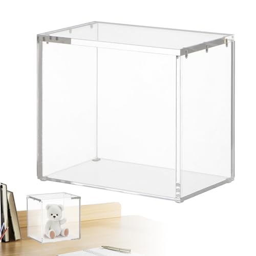 Zunishaone Vitrine Acryl | Tischvitrine Halter | Sammlerstück Organizer Fall mit Deckel, durchsichtiger, staubdichter Figurenbehälter für Modelle von Zunishaone