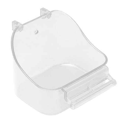 Zunishaone Vogelbadkasten - Badewanne, Haken im Vogelbad | Transparentes Badewannenzubehör, Hängende Wasserschale für Wellensittich Kanarienvogel Kanarienvogel zur Hygiene von Zunishaone Vogelbadkasten - Badewanne, Haken im Vogelbad | Transparentes Badewannenzubehör, Hängende Wasserschale für Wellensittich Kanarienvogel Kanarienvogel zur Hygiene von von Zunishaone