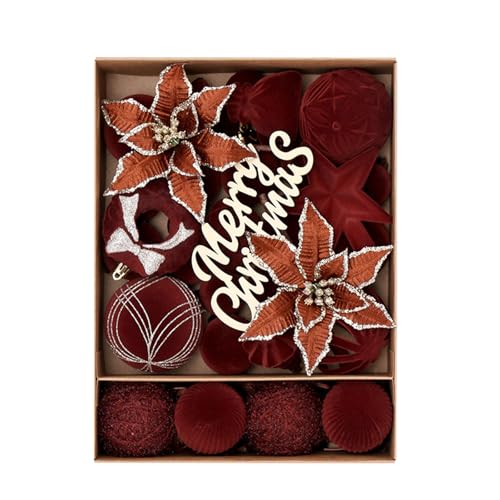 1 Box Weihnachtsball Ornament Baum Dekorationen Bruchsicheres Hängen Für Urlaubsdekoration Innenraum von Zuoeay