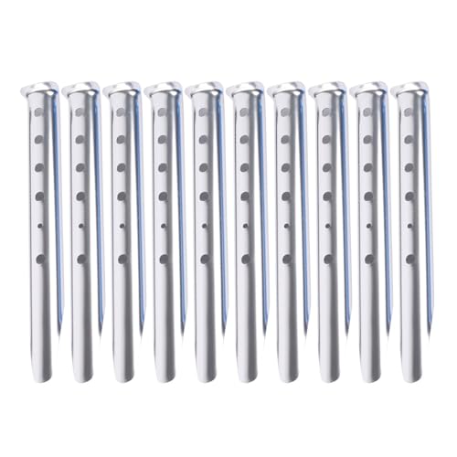 10pcs Aluminium Zeltstifte Nägel Stakes Snow Outdoor Camping Für Camping Wanderstrand Freien Portables Zeltstifte von Zuoeay