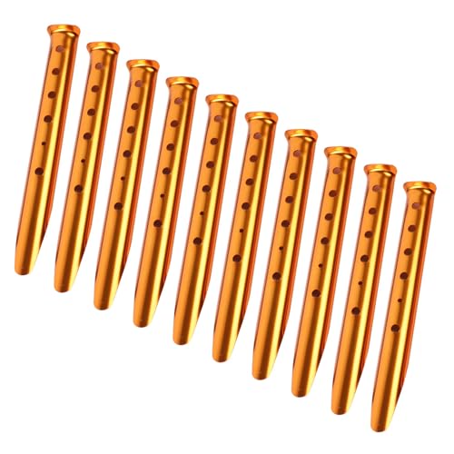 10pcs Aluminium Zeltstifte Nägel Stakes Snow Outdoor Camping Für Camping Wanderstrand Freien Portables Zeltstifte von Zuoeay