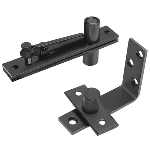 2pcs Holztür Pivots Scharniere Edelstahl Versteckte Scharnier 360/90 Grad Rotation Unsichtbares Hardware Schweres Scharnier von Zuoeay