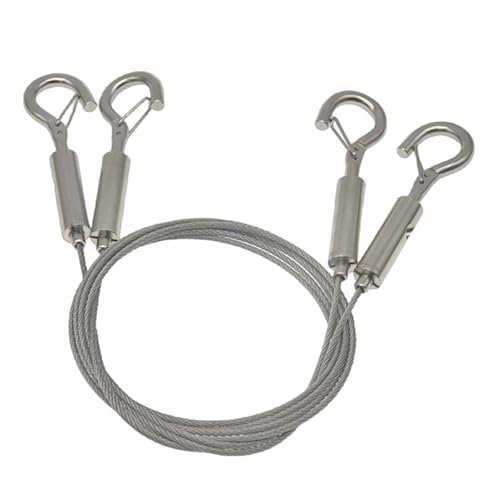 2pcs Stahl Bild Hanging Kabel Kunstkabel Set Gewichtsdraht Einfache Installation Für Häuser Büro Und Kunstgalerien Resistente Drahtseil 2pcs Stahl Bild Hanging Kabel Kunstkabel Set Gewichtsdraht Einfache Installation Für Häuser Büro Und Kunstgalerien Resistente Drahtseil von Zuoeay