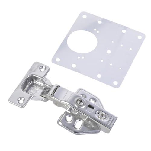 2pieces Schrankscharniere Reparaturset Mit 1 Scharniere Und 12 Schrauben Edelstahlmaterialien Für Schnelle Fixierwerkzeug Zur Verbesserung Des Hauses von Zuoeay