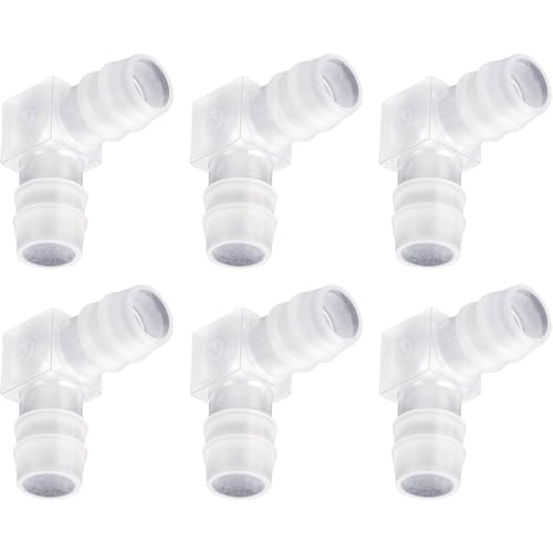 6pcs 90 Grad Ellbogen L Anpassung Plastik 2 Wege Gleiche Stachelfuge Spliker Mender Union Adapter Bewässerungsrohr Rohranschläge Für Aquariumfischtanks Bewässerungspflicht von Zuoeay