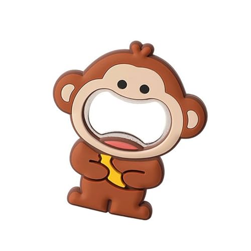 Bunte Tierform Doppelfunktion Opener Für Flaschen Und Kann Magnetische Küchen Organisatoren PVC Construction Fun Animal Design Flaschenöffner von Zuoeay