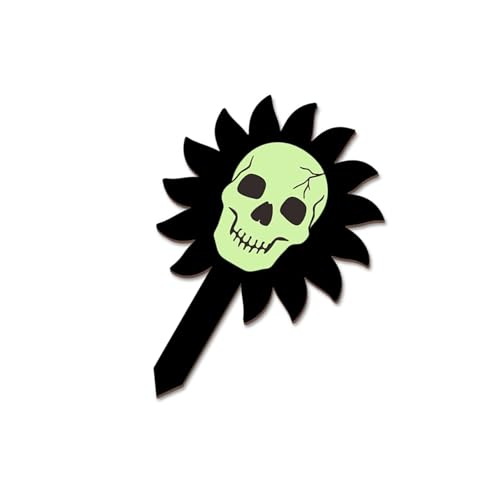 Glühen Halloweens Schädel Phantoms Hof Pfahl Für Gartendekoration Freien Mit Solarströmungen Wirkung Freien Phantoms Hof Marker von Zuoeay