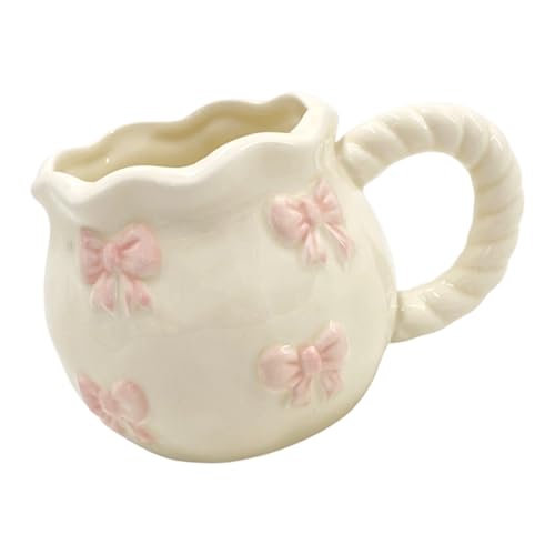 Handgefertigte Keramik Kaffeetasse Mit Einzigartigen Bögen Designs Trinkbecher Porzellan Getränke Für Heimbüro Reisen Verwenden Sie Künstlerische Keramikbecher Für Zuhause Und Büro von Zuoeay