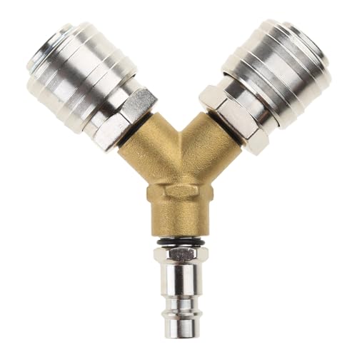 Industrial Grad Compressed Air Distributor Zuverlässiger Leichtmetallanschluss Für Werkzeuge Zwei Kupplungen Für Verbesserte Effizienzrost Proof Kupplungen Korrosionsbeständiger Verteiler Pneumatic von Zuoeay
