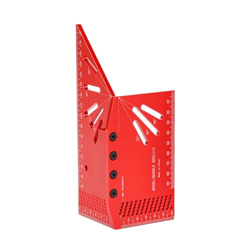 Lineal Aluminium Holzbearbeitung Quadratmessung Schreibmachermessungstool Multifunktionales Quadrat Bequem Und Einfach Zu Bedienendes Werkzeug von Zuoeay