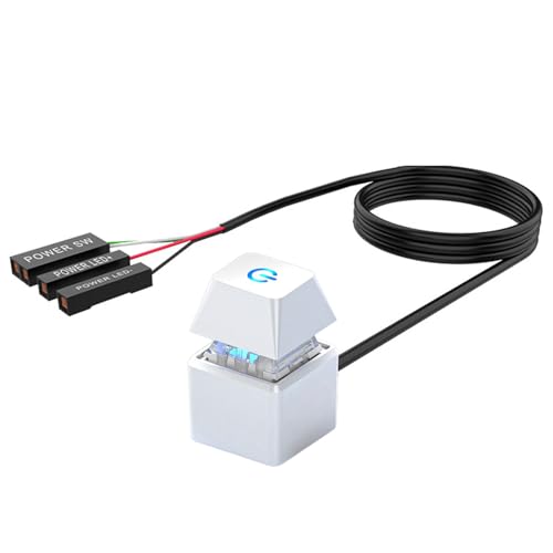 PC Stromschaltanlagen Mit LED Indikatoren Multifunktionelle Desktop Taste Für Die Einfache Startsteuerungsschaltung Verlängerungskabel von Zuoeay