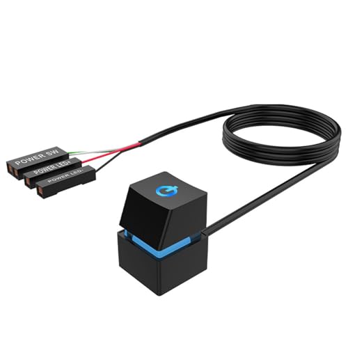 PC Stromschaltanlagen Mit LED Indikatoren Multifunktionelle Desktop Taste Für Die Einfache Startsteuerungsschaltung Verlängerungskabel von Zuoeay