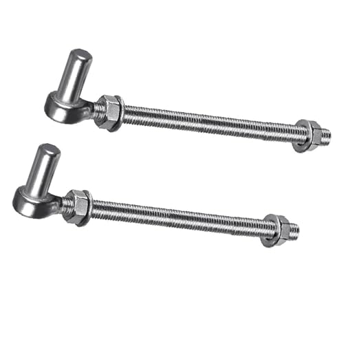Paar J Bolzen Gate Scharniere Stahlschrauben Nach Korrosions Resistente Upgrades Für Metall Farm Gate & Heavy Tor Bolt Post Schankungen von Zuoeay