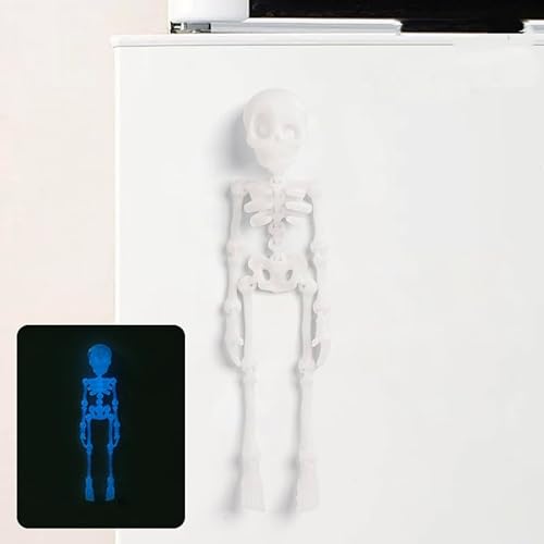 Posiable Skeleton Kühlschrank Magnete Figur Halloween Dekoration Mit Artikuliertem Gelenk Für Den Kühlschrank Halloween Dekorationen von Zuoeay