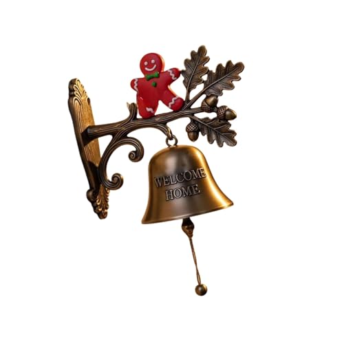 Saisonale Türklingel Dekoration Mit Festlicher Begrüßungsnachricht Rostfeste Metallkonstruktion Einfach Hängen Für Home Business Christmas Home Eingang Dekore von Zuoeay