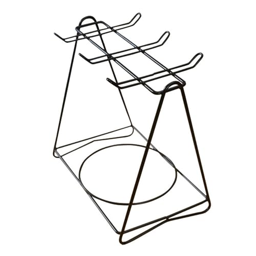 Schwarz Robuste Edelstahl Dreiecke Kaffee Tasse Platz Sparende Designs Accessoire Für Küchen Und Büro Tasse Hanging Rack von Zuoeay