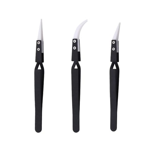 Set Von 3 Professionellen Keramik Pinzetten Stabile Genauigkeit Grip Keramik Set Effizientes Versorgungslabor Pinzetten Set Von 3 Professionellen Keramik Pinzetten Stabile Genauigkeit Grip Keramik Set Effizientes Versorgungslabor Pinzetten von Zuoeay