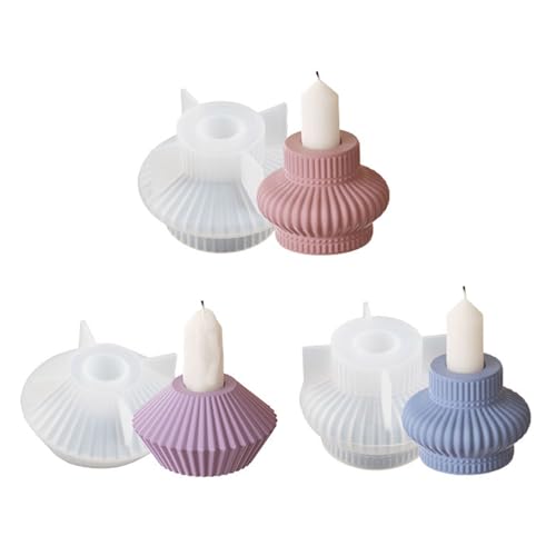 Silikon Kerzenschimmel Formen Schöne Kerzenbecher Kerzenständer Harz Crafting Silikonschmuck Schimmel von Zuoeay