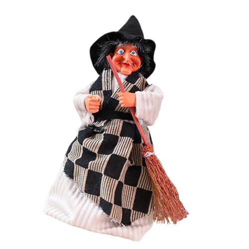 Tragbare Leuchtende Hexenstatue Batteriesicherung Für Kinder Halloween Party Indoor Outdoor Nighttime Decor Plastik Halloween Decors Hexenfigur von Zuoeay