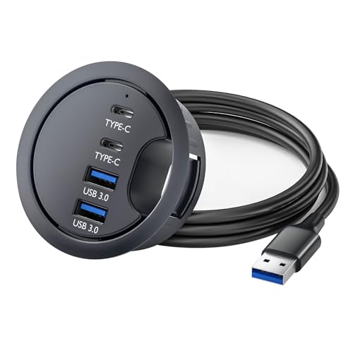 USB Schreibtisch TROMET Loch von Zuoeay
