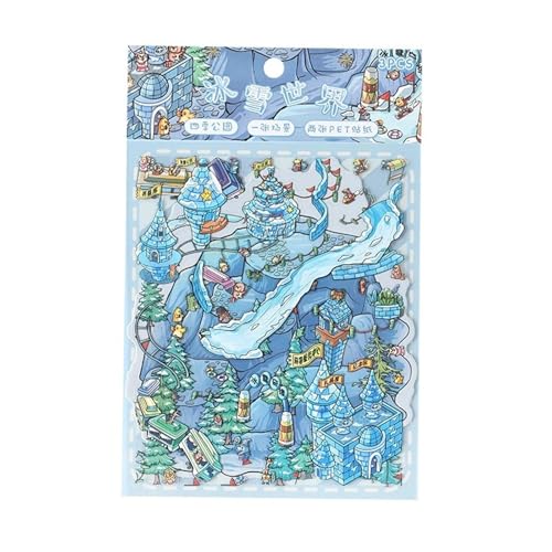 Vibrant Park Scenic Aufkleber Winter Themen Haltbar Wieder Nach Wanddekoration Haustiermaterialaufkleber Vibrant Park Scenic Aufkleber Winter Themen Haltbar Wieder Nach Wanddekoration Haustiermaterialaufkleber von Zuoeay