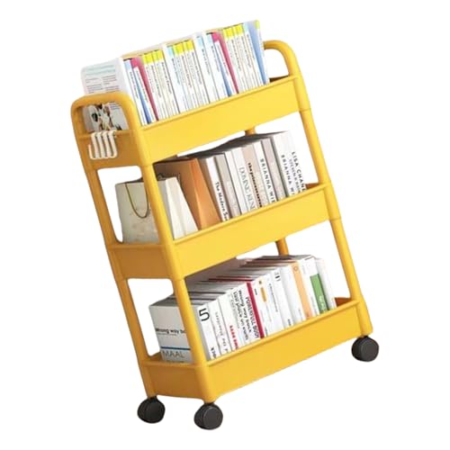 Zuoeay 3 Layer Rolling Storage Cart Organisatoren Für Küchenbad Plastikregal Mit Rädern Mobile Rack Multi Layer Mobile Rack von Zuoeay