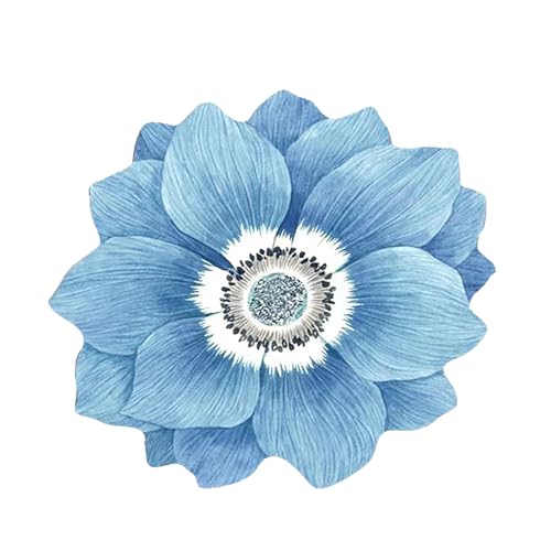 Zuoeay Blumenakzent Teppich 80x80 cm Nonskid Plüschflächen Oberflächen Boden Teppich Für Schlafzimmer Oder Haushaltsgenutzung Teppiche von Zuoeay