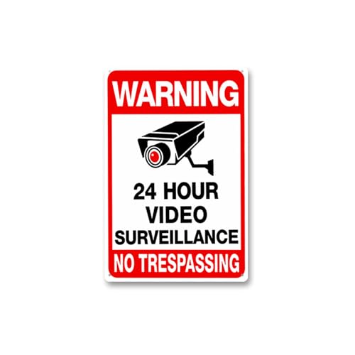 Zuoeay CCTV Kamera Schilder Freien Refitional Tinplate Warnschild CCTV Kamera Einfache Installation Zeit Verwenden Einfach von Zuoeay