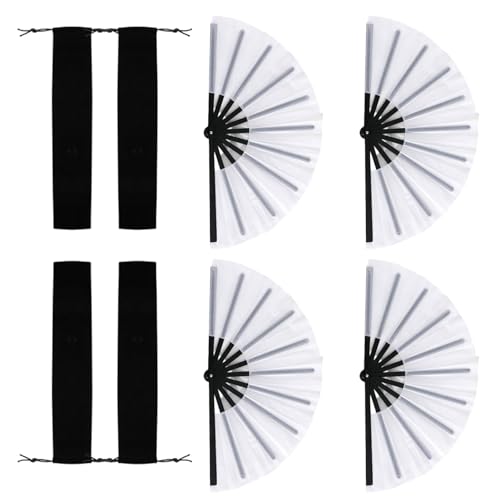 Zuoeay Chinesische Klappventilator Retro Handheld Große Plastik Handlüfter Für Tanzende Cosplays Party Hochzeitsdekorationen Chinesisch von Zuoeay