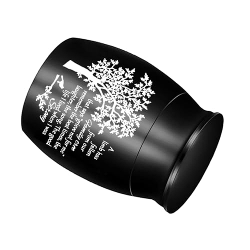 Zuoeay Einfache Sargasche Asche Jar Gefäß Asche Für Haustier Urne Carving Memorial Kleines Glas Behälter Haustier Einäscherung von Zuoeay