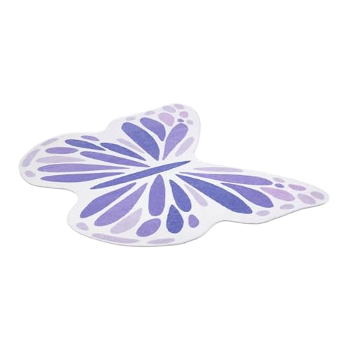 Zuoeay Minimalisten Schmetterling Cashmere Teppich Wohnzimmer Einfacher Stuhlkissen Verdickte Schlafzimmer Nacht von Zuoeay