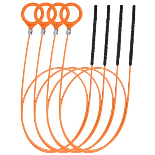 Zuoeay Packung Mit 4 Flexiblen Abflussreiniger Spiralen Werkzeug Für Küchenwaschbecken Clogs Plastikrohrstecker Ausrüstung Haus Verwenden Ungifte Abfluss Aufdeckung von Zuoeay