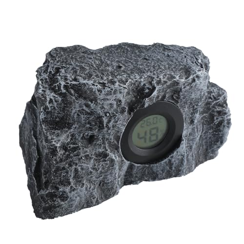 Zuoeay Schwarze Kreisförmige Reptilien Tanks Temperaturbefeuchtigkeit Überwacht Dekorative Harze Gestein Für Reptilien Liebhaber Anzeigetemperaturmonitore Zuoeay Schwarze Kreisförmige Reptilien Tanks Temperaturbefeuchtigkeit Überwacht Dekorative Harze Gestein Für Reptilien Liebhaber Anzeigetemperaturmonitore von Zuoeay
