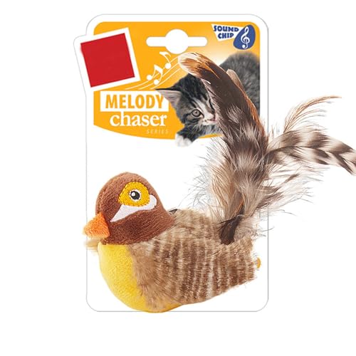 Zuoeay Simuliertes Vogel Sprachaktivat Spielzeug Singender Sounds Spricht Papageien Anregen Innenaktivität Stimulieren Jagdspiel von Zuoeay
