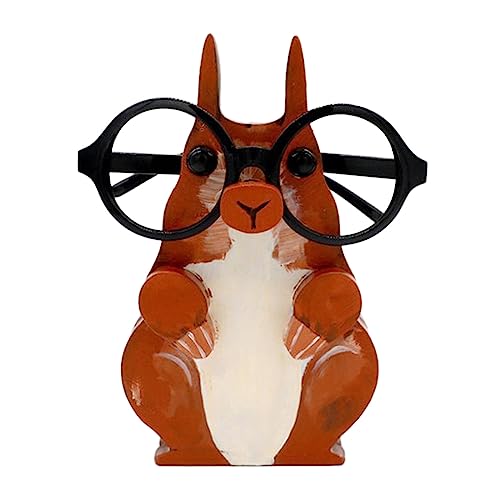 1 Stück Niedlicher kreativer Tier-Brillenhalter Holz-Brillengestell in Tierform, für Zuhause, Büro, Desktop-Dekoration Dekorationszubehör (B, One Size) von Zuoyue
