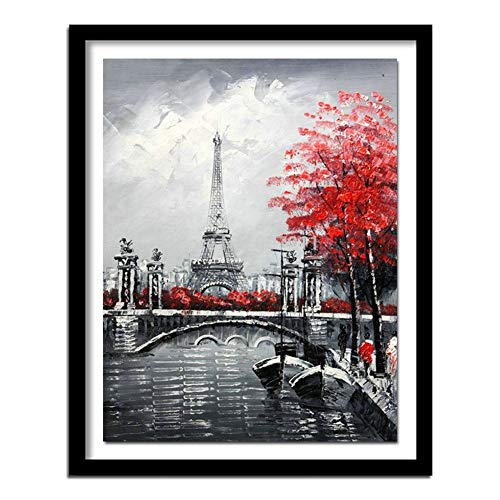 DIY 5D Diamant Painting Bilder Voll kit Paris Lscape 25x30cm/10*12in Kreuzstich Diamant Malen nach Zahlen Erwachsene/Kind Diamant Stickerei Kristall Strass Art Craft Diamond Painting home wall decor von Zuoyun