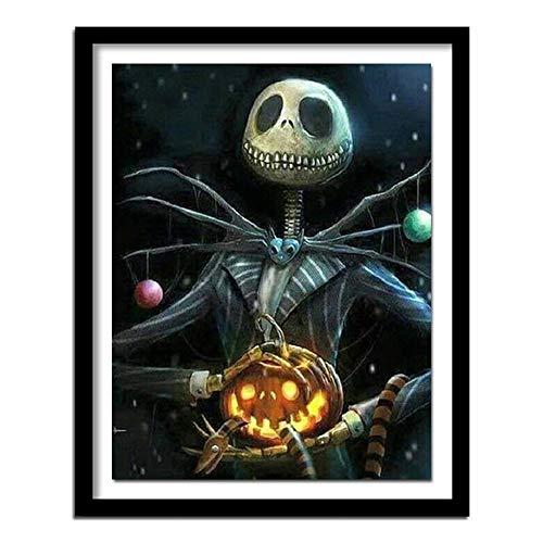 Diamond Painting Kits Full Drill DIY 5D Diamond Embroidery Large Size Jack Skellington 30x40cm/12*16in Cross Stitch Adults/Kids Paste Crystal Rhinestone Diamond Art Craft Living bedroom Wall Decor von Zuoyun