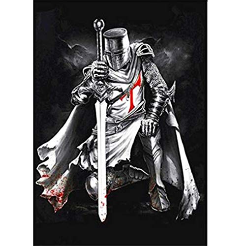 Diamond Painting Kits Full Drill DIY 5D Diamond Embroidery Large Size Knight 60x90cm/24*36in Cross Stitch Adults/Kids Paste Crystal Rhinestone Diamond Art Craft Home Living bedroom Wall Decor von Zuoyun