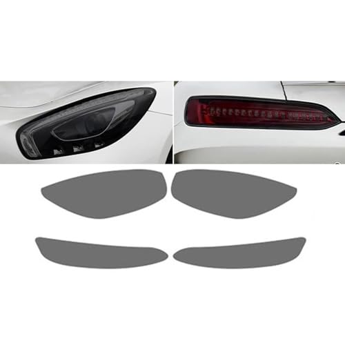Zuphte Auto Scheinwerfer Folie für Benz AMG GT 2-Türer C190 R190, Autoscheinwerfer Rücklicht Schutzfolie Transparent Schwarz TPU Aufkleber Zuphte Auto Scheinwerfer Folie für Benz AMG GT 2-Türer C190 R190, Autoscheinwerfer Rücklicht Schutzfolie Transparent Schwarz TPU Aufkleber von Zuphte