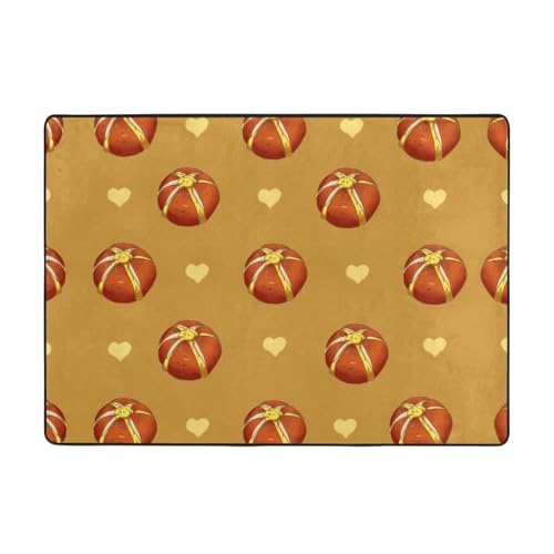 Buttered Brotteppich, 203 x 147 cm, bequem, weich, verschleißfest, rutschfest, geeignet für Schlafzimmer, Wohnzimmer und andere Szenen. Buttered Brotteppich, 203 x 147 cm, bequem, weich, verschleißfest, rutschfest, geeignet für Schlafzimmer, Wohnzimmer und andere Szenen. von Zuroj