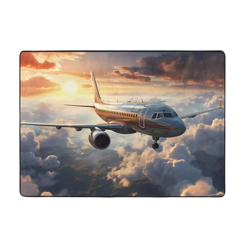 Flugzeuge sind hochfliegende Teppiche, 203 x 147 cm – bequem, weich, verschleißfest, rutschfest, geeignet für Schlafzimmer, Wohnzimmer und andere Szenen. Flugzeuge sind hochfliegende Teppiche, 203 x 147 cm – bequem, weich, verschleißfest, rutschfest, geeignet für Schlafzimmer, Wohnzimmer und andere Szenen. von Zuroj