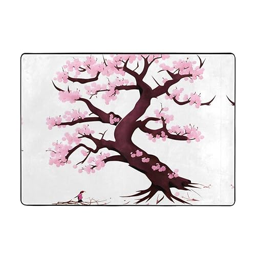 Kirschblüten-Baum-Teppich, 203 x 147 cm, bequem, weich, verschleißfest, rutschfest, geeignet für Schlafzimmer, Wohnzimmer und andere Szenen. Kirschblüten-Baum-Teppich, 203 x 147 cm, bequem, weich, verschleißfest, rutschfest, geeignet für Schlafzimmer, Wohnzimmer und andere Szenen. von Zuroj