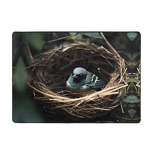 Little Bird Nest Teppich, 203 x 147 cm, bequem, weich, verschleißfest, rutschfest, geeignet für Schlafzimmer, Wohnzimmer und andere Szenen. Little Bird Nest Teppich, 203 x 147 cm, bequem, weich, verschleißfest, rutschfest, geeignet für Schlafzimmer, Wohnzimmer und andere Szenen. von Zuroj