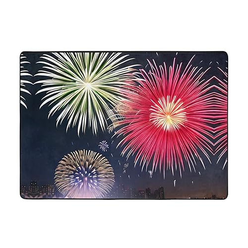 Splendid Feuerwerk-Teppich, 203 x 147 cm, bequem, weich, verschleißfest, rutschfest, geeignet für Schlafzimmer, Wohnzimmer und andere Szenen. Splendid Feuerwerk-Teppich, 203 x 147 cm, bequem, weich, verschleißfest, rutschfest, geeignet für Schlafzimmer, Wohnzimmer und andere Szenen. von Zuroj