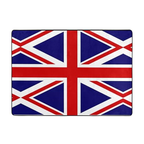 Teppich mit britischer Flagge, 203 x 147 cm, bequem, weich, verschleißfest, rutschfest, geeignet für Schlafzimmer, Wohnzimmer und andere Szenen. Teppich mit britischer Flagge, 203 x 147 cm, bequem, weich, verschleißfest, rutschfest, geeignet für Schlafzimmer, Wohnzimmer und andere Szenen. von Zuroj