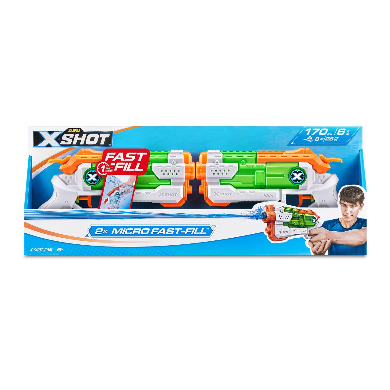 Zuru Wasserpistole X-Shot Fast-Fill Micro 2er Set von Zuru