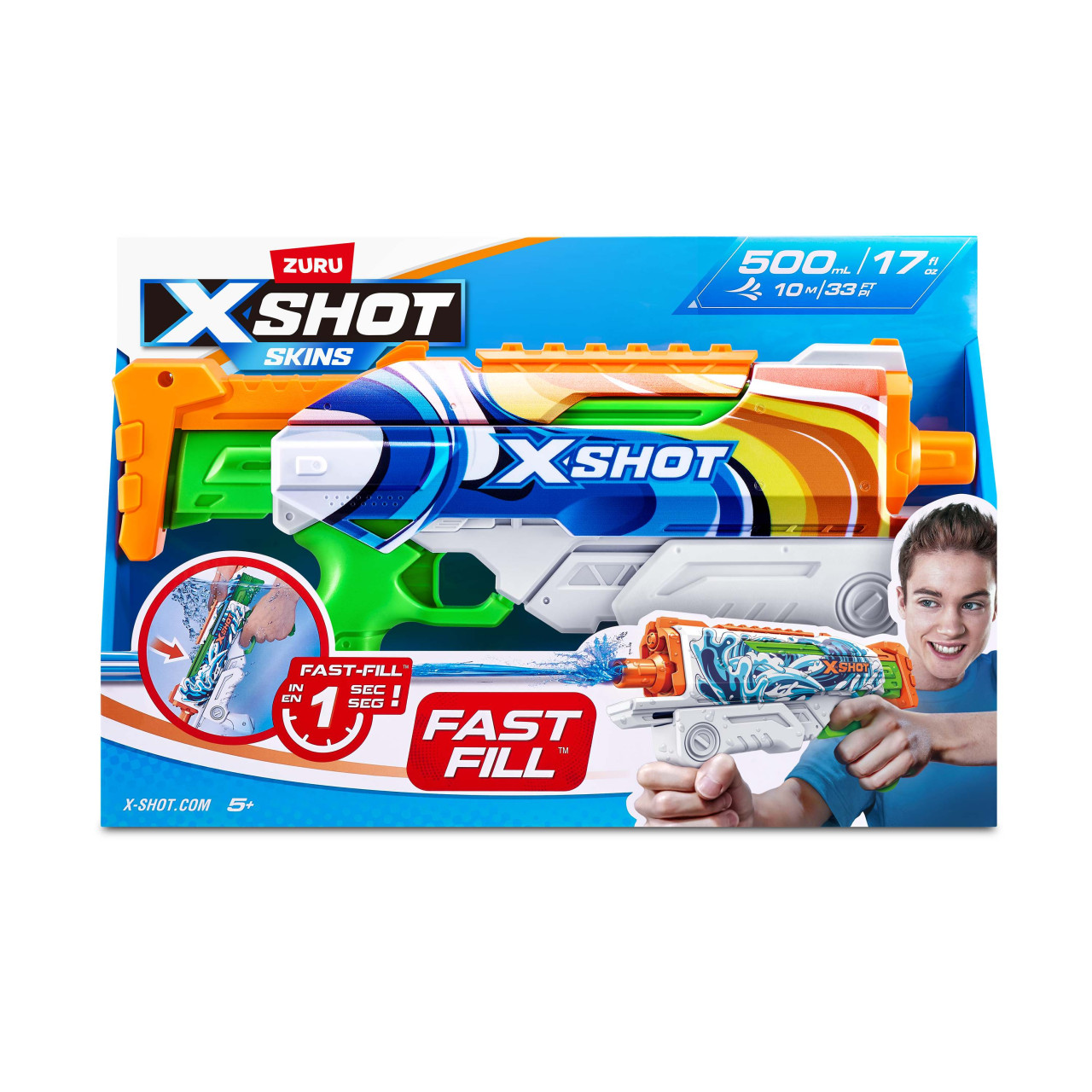 Zuru Wasserpistole X-Shot Skins Hyperload Water Fast Fill von Zuru