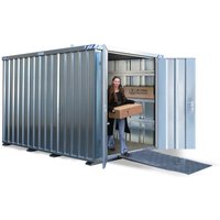 BOS® Materialcontainer, verzinkt, HxBxT 2.445 x 2.300 x 6.100 mm von BOS®